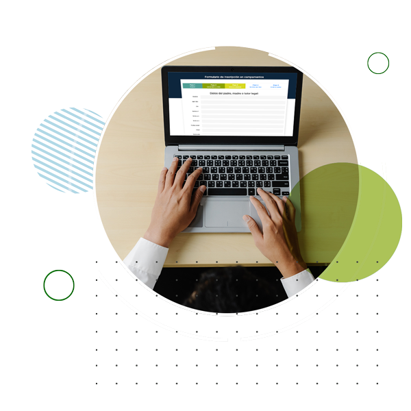 Formulario inscripción en campamento