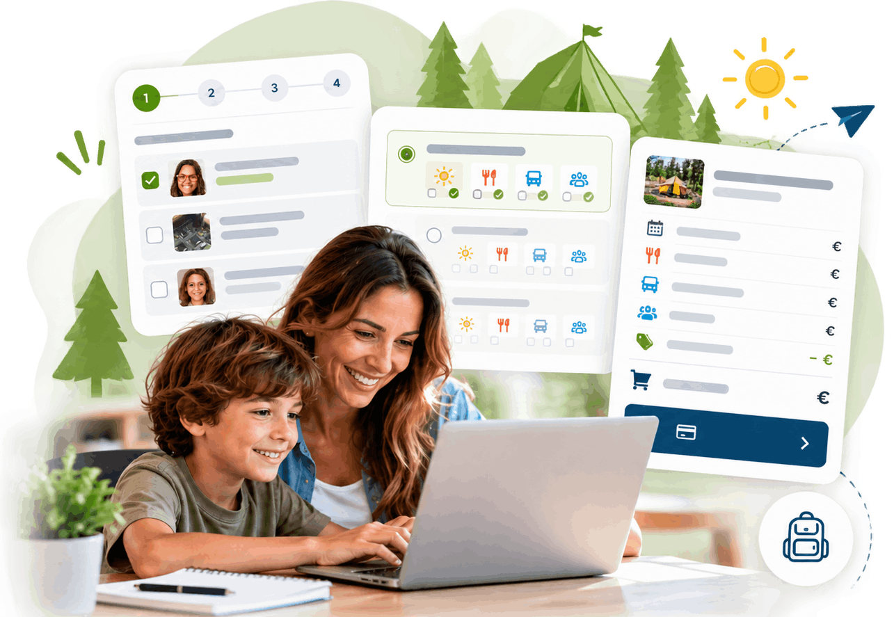 formulario inscripciones campamento software